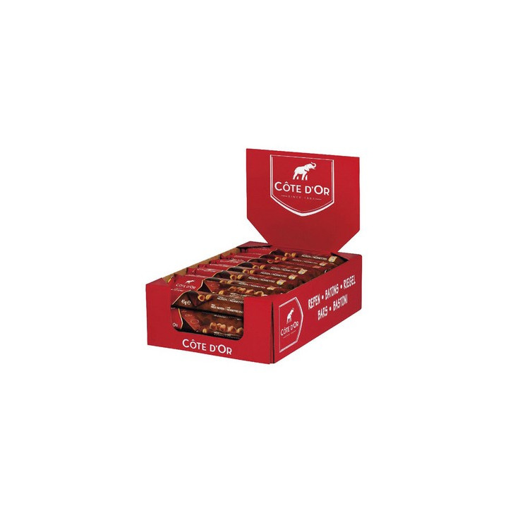 32 Barres Chocolatées de Côte d'Or Chocolat Noir et Noisettes 32 x 45 G  - Grossistes boissons, boissons en gros avec ClicMarket