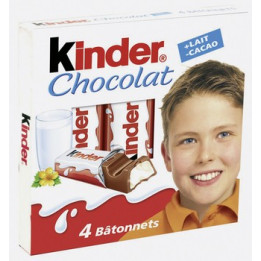 80 Barres Chocolatées Kinder Chocolat - Grossiste alimentaires, boissons en gros avec ClicMarket