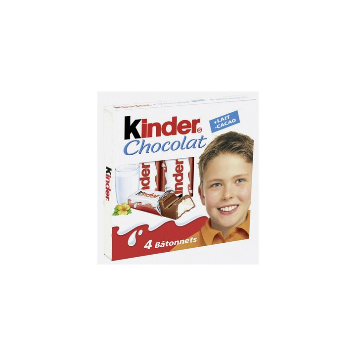 80 Barres Chocolatées Kinder Chocolat - Grossiste alimentaires, boissons en gros avec ClicMarket