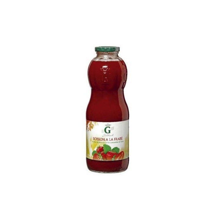 6 Bouteilles en Verre de Jus de Fraise Gilbert 6 x 1 L - Grossiste boissons, boissons en gros avec ClicMarket