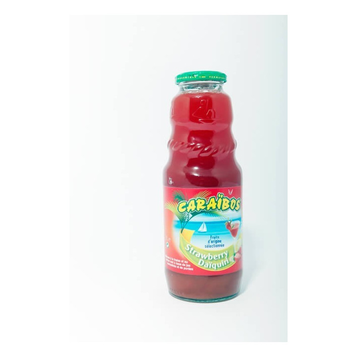 6 Bouteilles de Caraïbos Strawberry Daïquiri 6 x 1 L - Grossiste boissons, boissons en gros avec ClicMarket