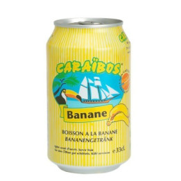 24 Canettes de Caraïbos Goût Banane 24 x 33 CL - Grossiste boissons, boissons en gros avec ClicMarket