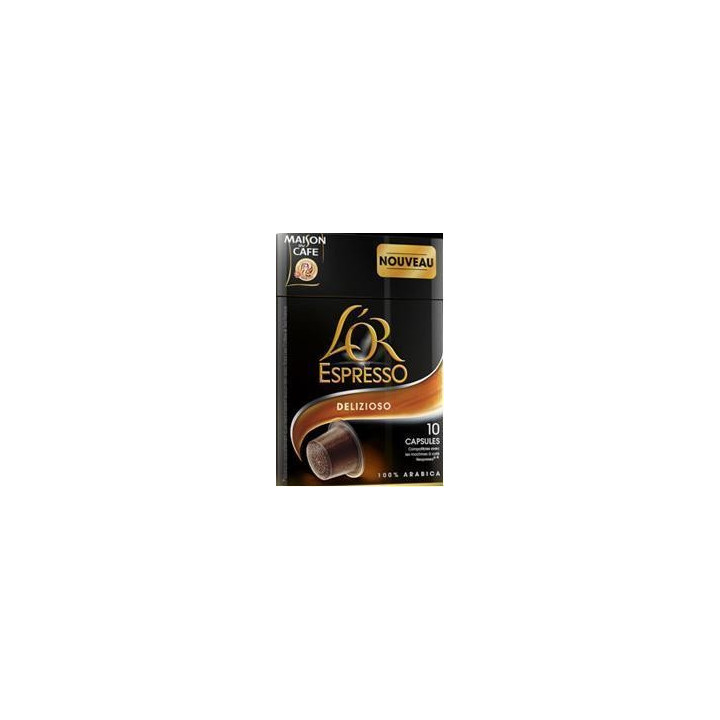 10 Capsules de Café L'Or Espresso Delizioso 52 G - Grossiste boissons, fournisseur de boissons, boissons en gros avec ClicMarket