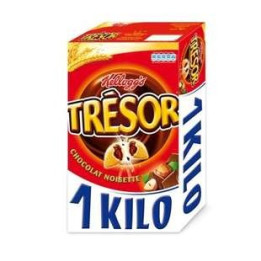 1 Kilo de Trésor Chocolat Noisettes Kellogg's 1 KG - Grossiste alimentaires, bonbons en gros avec ClicMarket