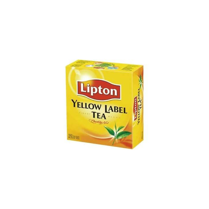 100 Sachets de Thé Yellow Label Lipton - Grossiste boissons, fournisseur de boissons avec ClicMarket