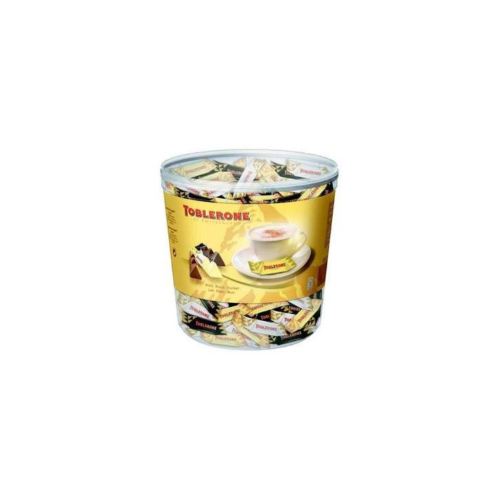 150 Mini Toblerone Chocolat au lait, Blanc et Noir 150 x 6 G - Grossiste alimentaires, bonbons en gros avec ClicMarket