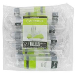 200 Couteaux en Plastique Rochambeau 20 x 10 - Grossiste boissons, fournisseur de boissons, boissons en gros avec ClicMarket