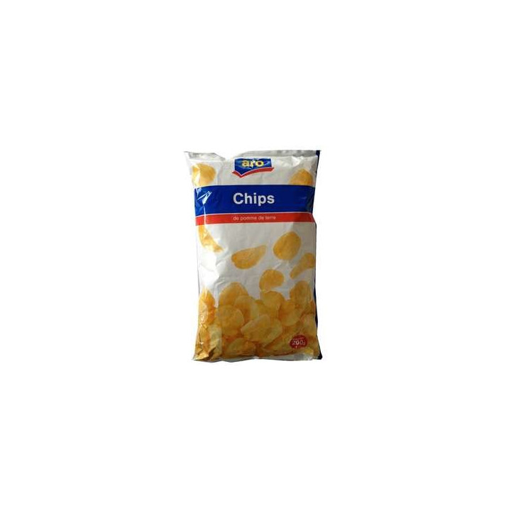 28 Paquets de Chips Nature Aro 28 x 200 G - Grossiste alimentaires, chips en gros avec ClicMarket