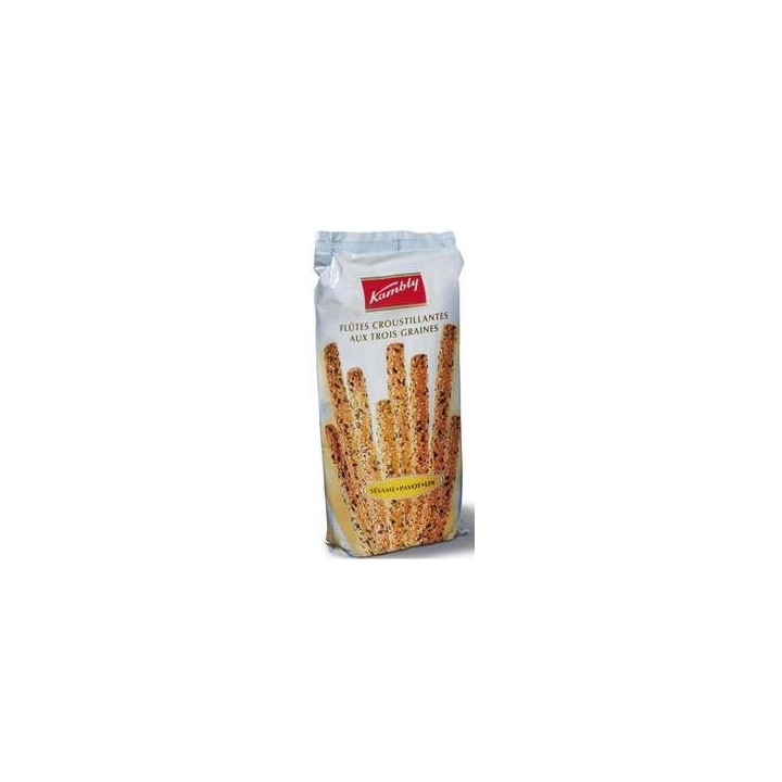 6 Sachets de Flûtes aux 3 Graines Kambly 6 x 125 G - Grossiste alimentaires, chips en gros avec ClicMarket
