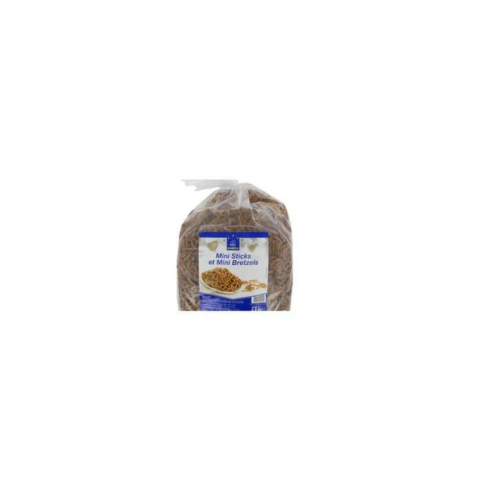 2.5 Kilos de Mini Sticks + Mini Bretzels Horeca 2.5 KG - Grossiste alimentaires, chips en gros avec ClicMarket
