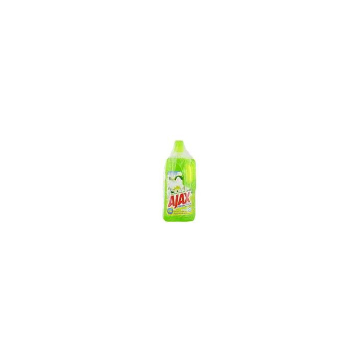 4 Bidons d'Ajax Nettoyant Ménager Fête des Fleurs Vert/Jaune 4 x 1.25 L - Vos courses livrées à domicile avec ClicMarket