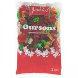 2 Kilos de Bonbons Oursons Jemsa - Grossiste alimentaires, bonbons en gros avec ClicMarket