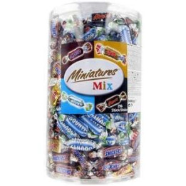 3 Kilos de Mini Barres Chocolatées Miniatures Mix 3 Kg - Grossiste alimentaires, biscuits en gros avec ClicMarket