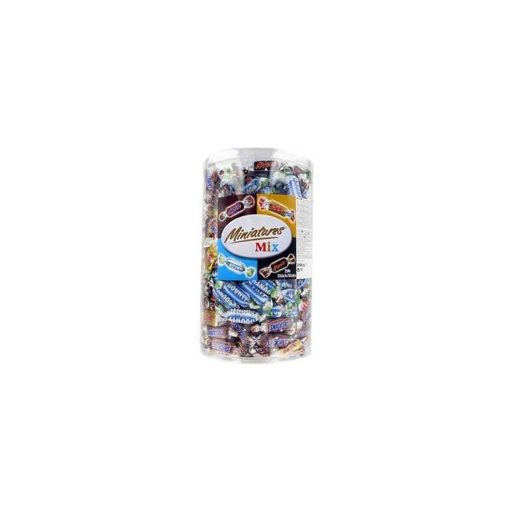 3 Kilos de Mini Barres Chocolatées Miniatures Mix 3 Kg - Grossiste alimentaires, biscuits en gros avec ClicMarket