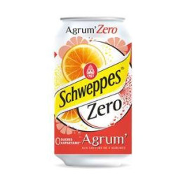 24 Canettes de Schweppes Agrumes Zéro 24 x 33 CL - Grossiste boissons, fournisseur de boissons