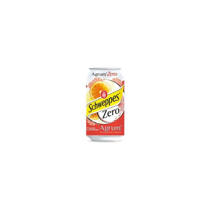 24 Canettes de Schweppes Agrumes Zéro 24 x 33 CL - Grossiste boissons, fournisseur de boissons