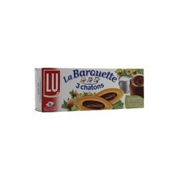 4 Paquets de Lu Barquette Chocolat Noisettes et Lait Les 3 Chatons 4 x 120 G
