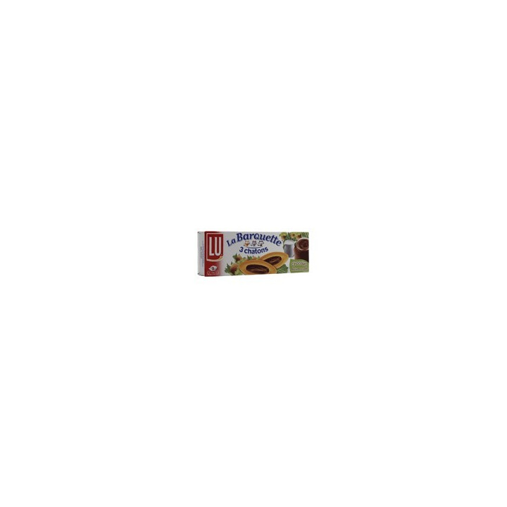 4 Paquets de Lu Barquette Chocolat Noisettes et Lait Les 3 Chatons 4 x 120 G