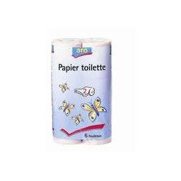 8 Paquets de 6 Rouleaux de Papier Toilette 2 Plis Rose Aro - Vos courses en ligne livrées à domicile avec ClicMarket