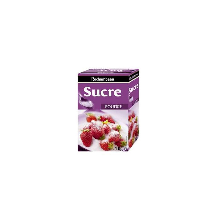 6 Paquets de Sucres en Poudre Rochambeau 6 x 1 KG - Grossiste alimentaires, biscuits en gros avec ClicMarket