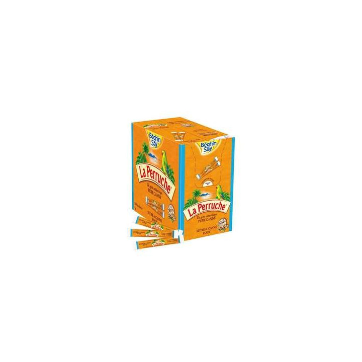 300 Bûchettes de Sucre en Poudre de Canne La Perruche Béghin Say 500 x 4 G - Grossiste alimentaires