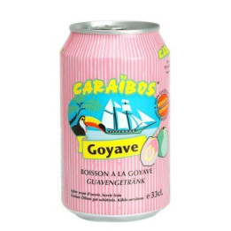 24 Canettes de Caraïbos Goût Goyave 24 x 33 CL - Grossiste boissons, boissons en gros avec ClicMarket