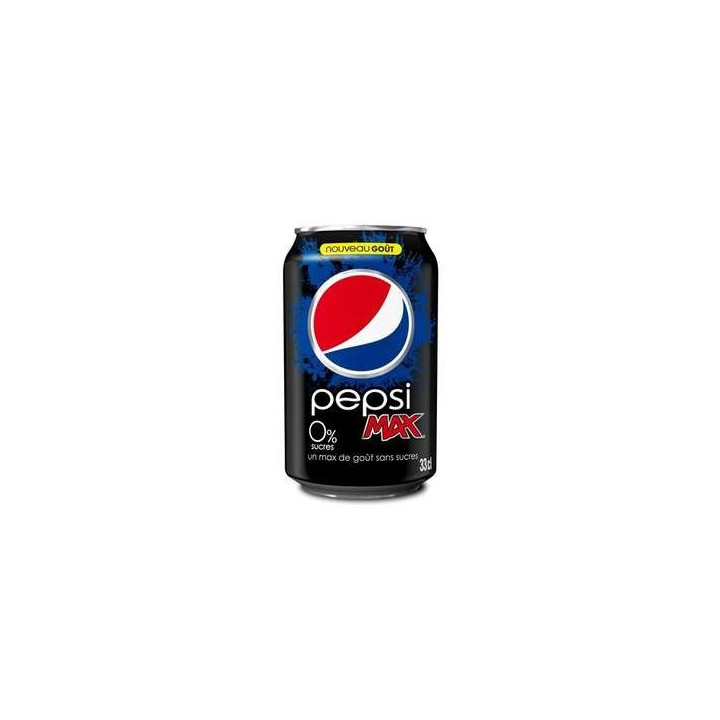 24 Canettes de Pepsi Max Sans Sucres 24 x 33 CL - Grossiste boissons, fournisseur de boissons, boissons en gros avec ClicMarket