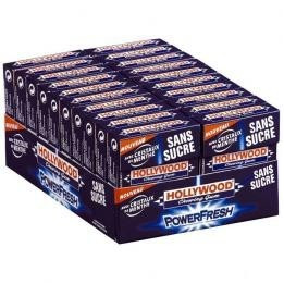 20 Paquets de Chewing-gum Hollywood Power Fresh Sans Sucres - Bonbons en gros, chewing-gum en gros, avec ClicMarket