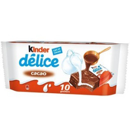 Kinder Delice 10 Barres Cacao Riche en Lait 420 G - Vos courses en ligne livrées à domicile avec ClicMarket