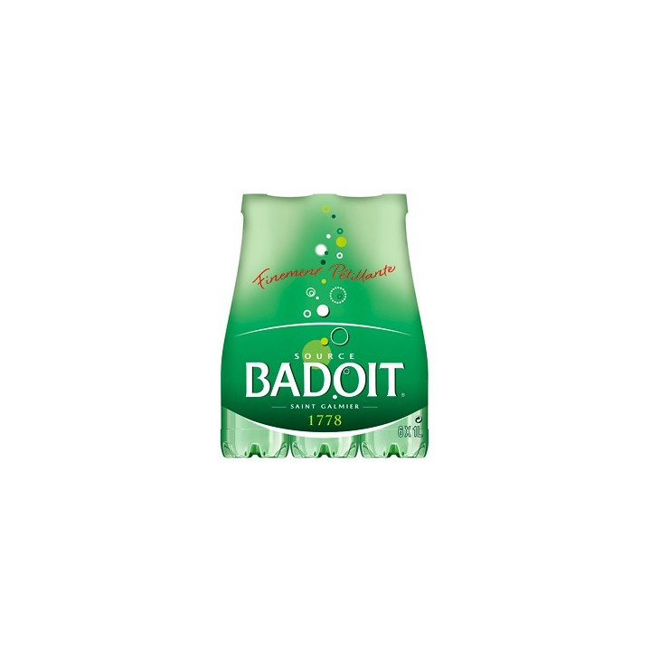 Badoit Verte Eau Minérale Gazeuse 6 x 1 L - Vos courses en ligne livrées à domicile avec ClicMarket