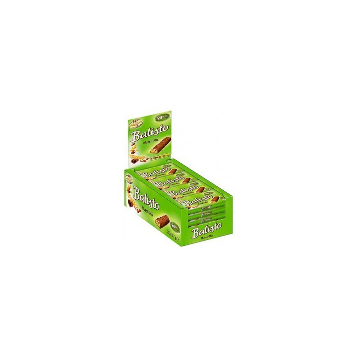 20 Barres Chocolatées Balisto Muesli Mix 20 x 37 G - Grossistes boissons, boissons en gros avec ClicMarket