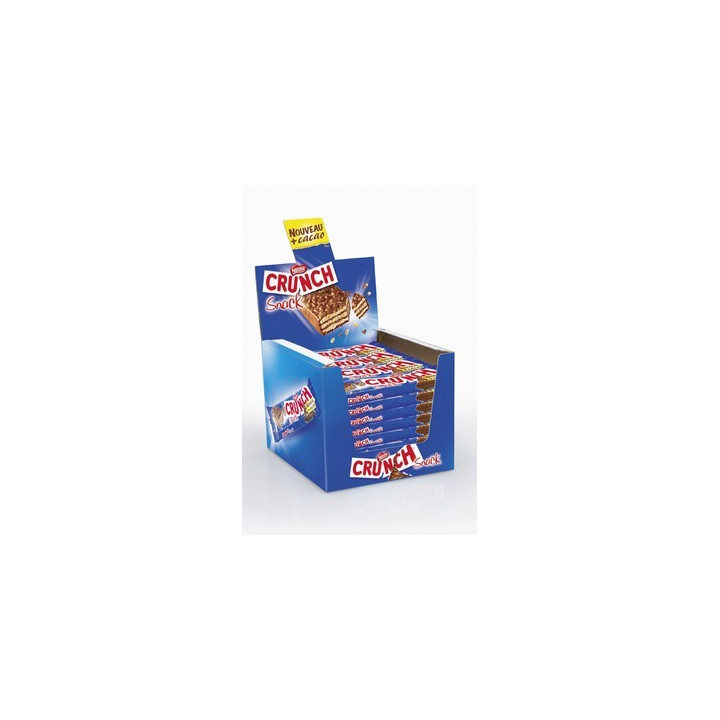 28 Barres Chocolatées de Crunch Snack 28 x 37 G - Grossiste alimentaires, boissons en gros avec ClicMarket