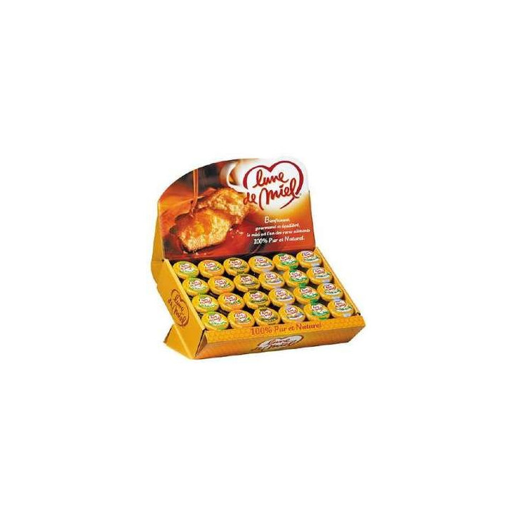 48 Petits Pots de Miel Lune de Miel 48 x 30 G - Grossiste alimentaires, biscuits en gros avec ClicMarket
