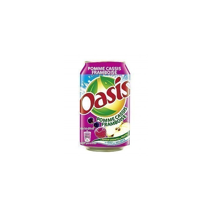24 Canettes d'Oasis Pomme Cassis Framboise 24 x 33 CL - Grossiste boissons, boissons en gros avec ClicMarket