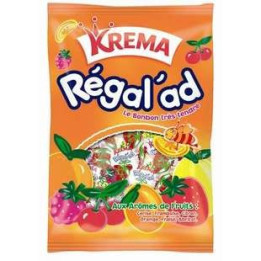 12 Paquets de Bonbons Régalad Krema aux Arômes de Fruits 12 x 150 G - Vos courses en ligne livrées à domicile avec ClicMarket