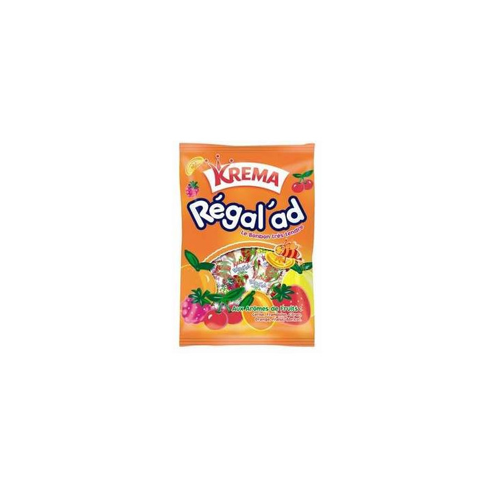 12 Paquets de Bonbons Régalad Krema aux Arômes de Fruits 12 x 150 G - Vos courses en ligne livrées à domicile avec ClicMarket