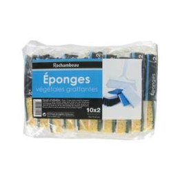 10 Eponges Végétales Grattantes Rochambeau - Fournisseur de boissons, Grossiste Boissons, Boissons en gros avec ClicMarket