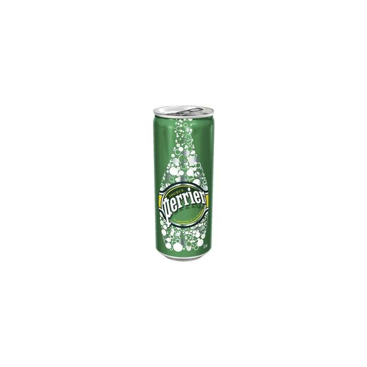 24 Canettes de Perrier Eau Minérale Gazeuse 24 x 33 CL