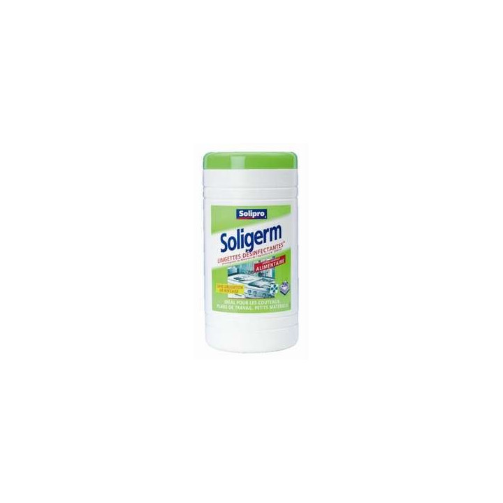 200 Lingettes Désinfectantes Soligerm Solipro