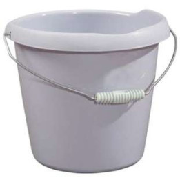 Seau avec Bec Verseur Blanc 10 L