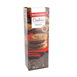 4 Paquets de Cookies au Chocolat Rochambeau 4 x 200 G