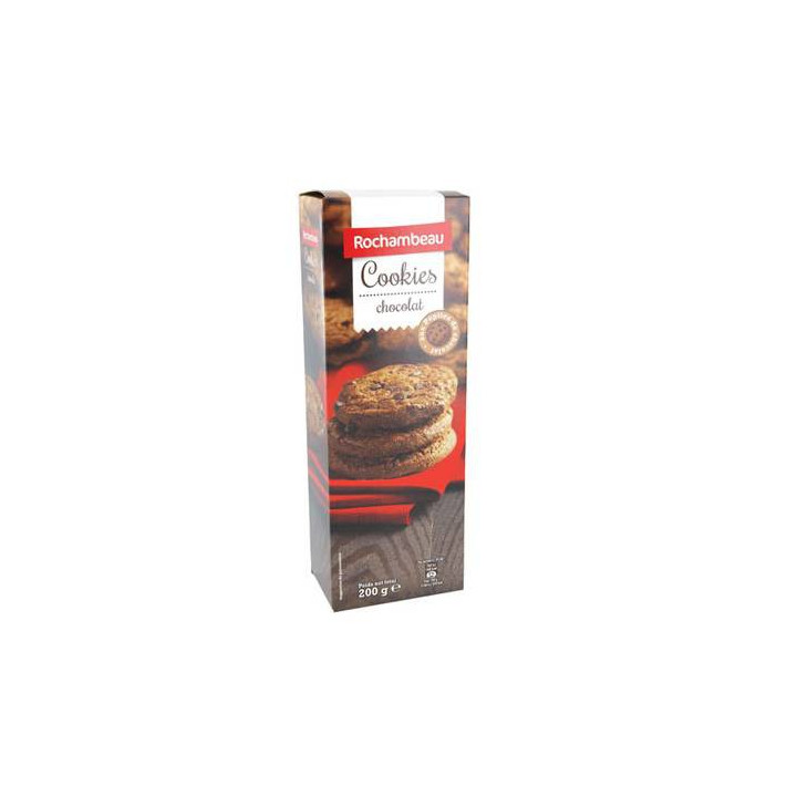 4 Paquets de Cookies au Chocolat Rochambeau 4 x 200 G