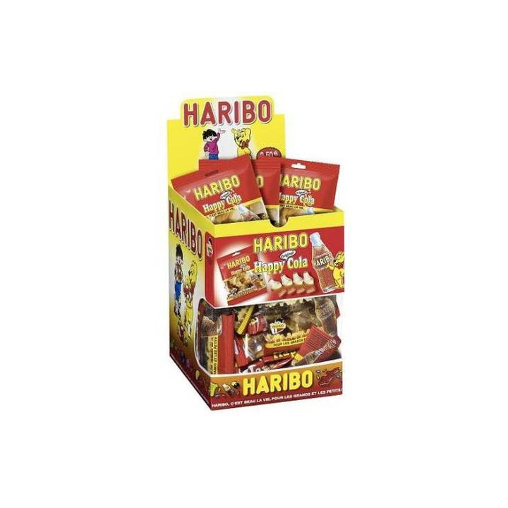 30 Sachets de Bonbon Happy Cola Haribo 30 x 40 G