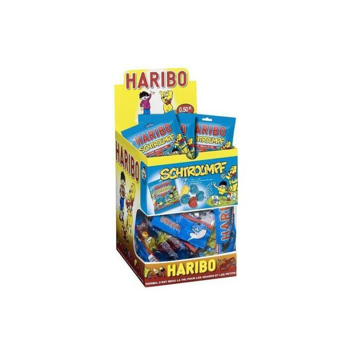 30 Sachets de Bonbon Schtroumpf Haribo 30 x 40 G