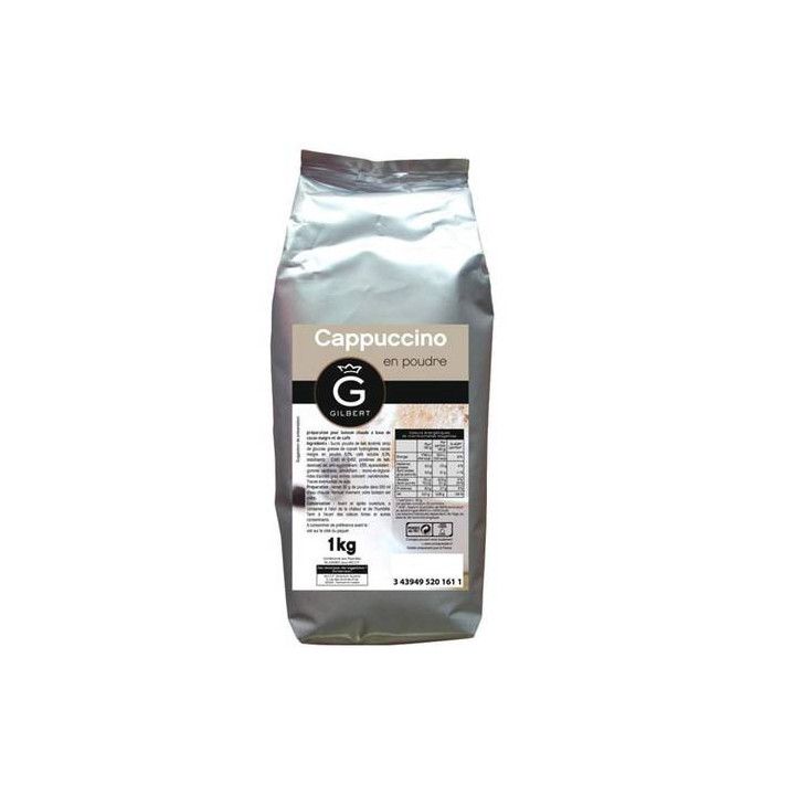 1 Kilo de Cappuccino Lacté en Poudre Gilbert 1 KG