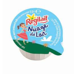 240 Coupelles de Nuage de Lait Régilait Non Sucré 240 x 7.5 G 