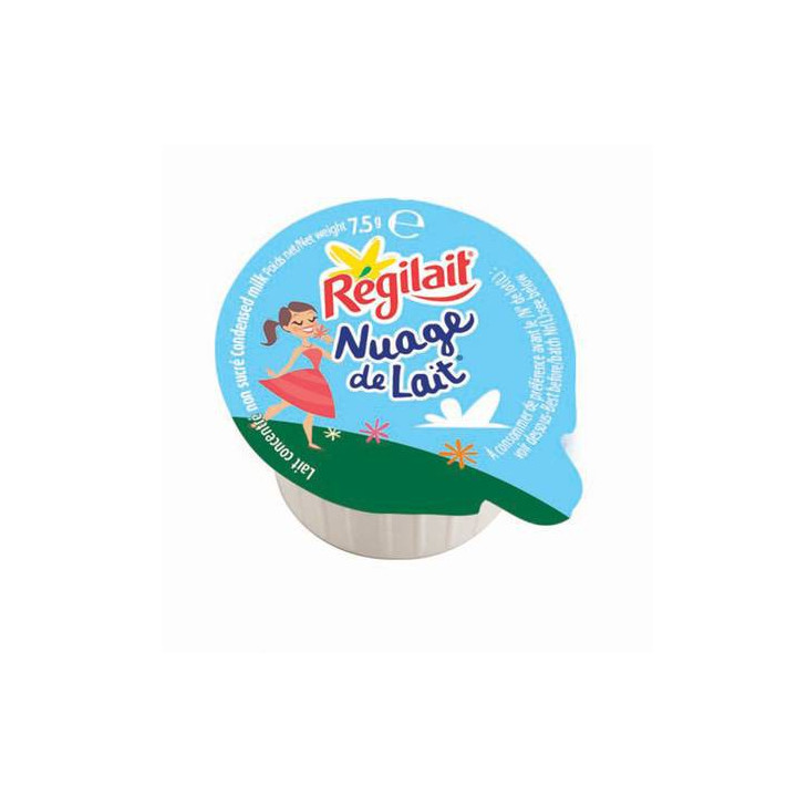 240 Coupelles de Nuage de Lait Régilait Non Sucré 240 x 7.5 G 