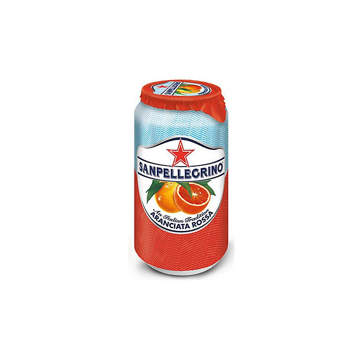24 Canettes de San Pellegrino Aranciata Rossa 24 x 33 CL