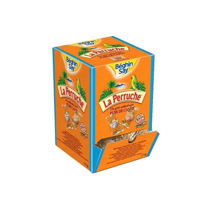 624 Sucres de Cannes Ambrés et Blancs Enveloppés La Perruche 624 x 4G