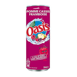 24 Canettes d'Oasis Pomme Cassis Framboise 24 x 33 CL